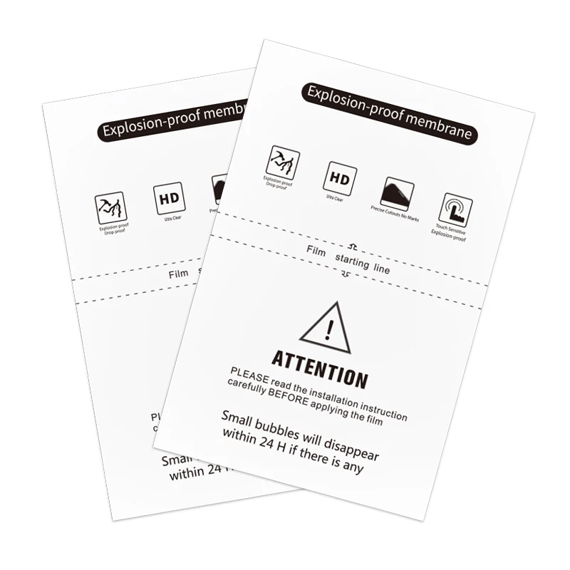 Гидрогелевая Защитная пленка для экрана 120*180 мм HD прозрачная защитная из