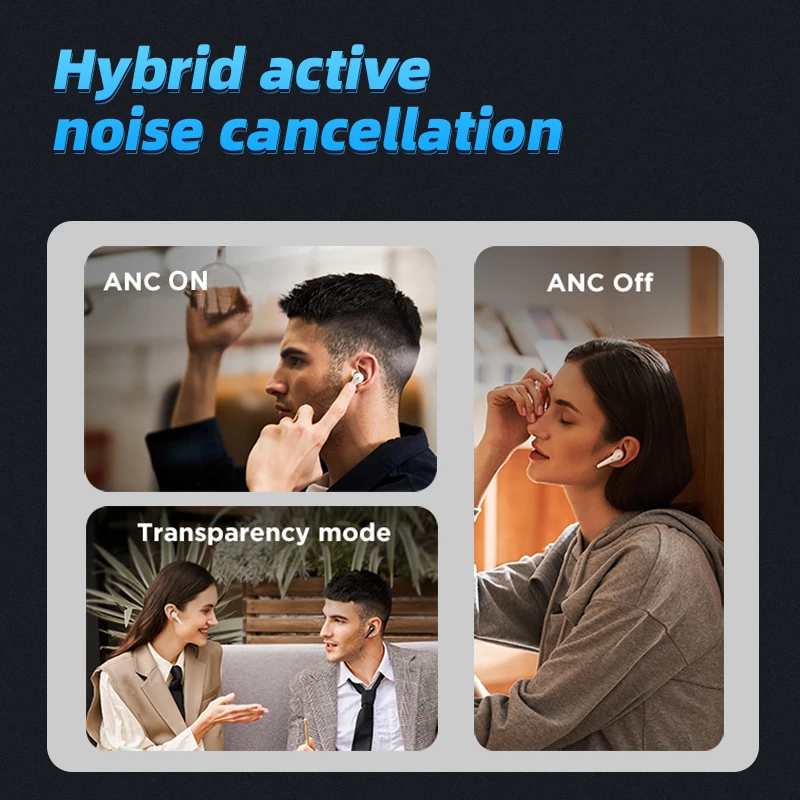 Clear Call Anc Enc Hybrid 6 Mics With Wireless Charging True Hifi Sound Bt5.4 Long Battery Life Tws Gaming Earbuds