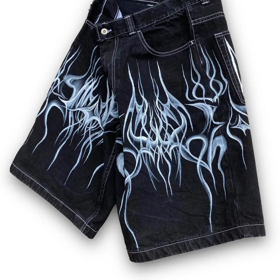 Flare Jeans Fit Denim Pants Streetwear Baggy Jeans High Quality Vintage for Men Custom Loose Black 32 Customized Logo Woven ODM