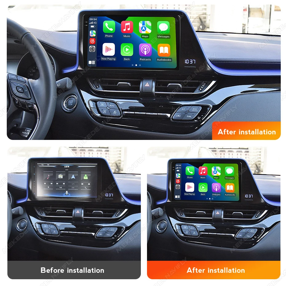 MEKEDE автомобильный Автомобильный gps-навигатор 360 камера 8-ядерный Android Радио dvd-плеер для Toyota C-HR 2016-2020