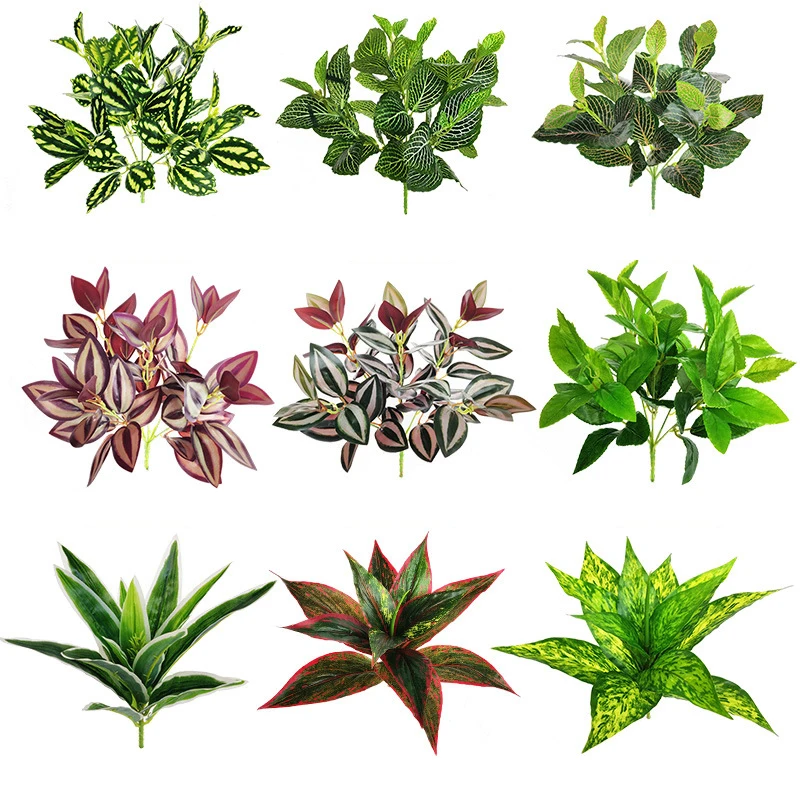 Begonia leaf artificial Parthenocissus tricuspidata Decorative plants leaves for Home Party Flowers Arrangement Wedding Decor