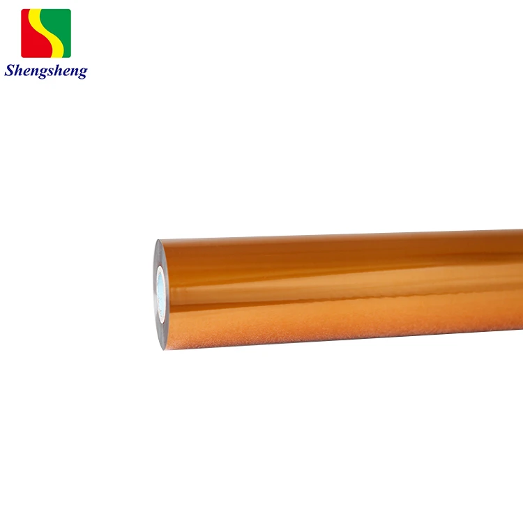 Shengsheng 64cm Width Matte Gold Color Hot Stamping Foil Roll for Plastic