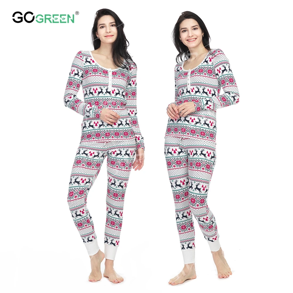 Christmas Style Lady Warm Print Homewear Fleece 100 Polyester Women Breathable Sleepwear