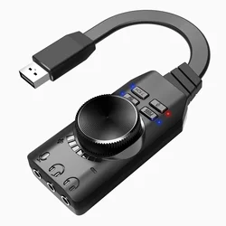 External USB Sound Adapter for Windows and Mac. Plug and Play (No Drivers Required). Upgrade to 24-Bit 96Khz Playback