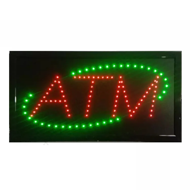 Высококачественный супер яркий светодиодный знак ATM на заказ светодиодный световой знак