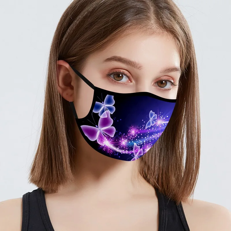 
Wholesale masks party fashion butterfly printed halloween face masks 