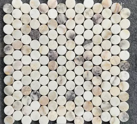Китайская мозаичная плитка Calacatta из фиолетового мрамора для украшения