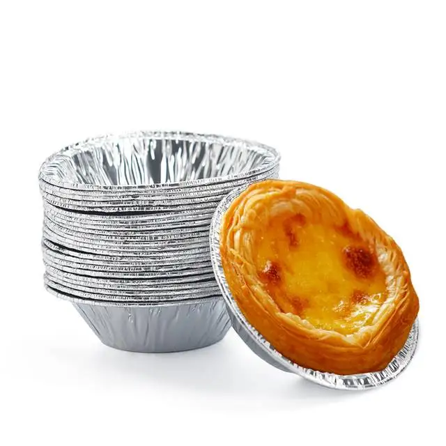 Household Baking Aluminum Round Egg Tart Mould Tart Molds