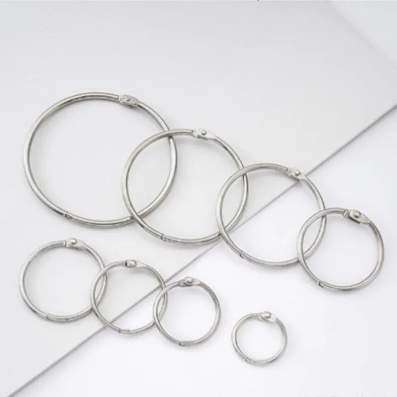 Модное высококачественное металлическое кольцо-зажим для книг с никелевым