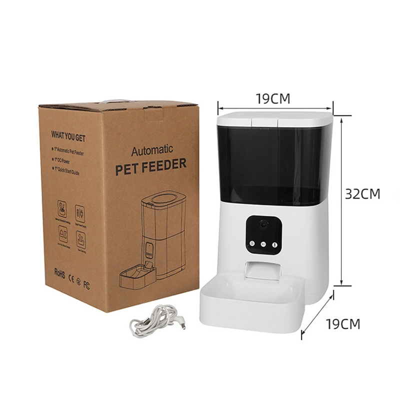 Phone Tuya Remote Control Cat Dog Bowl Wifi Video Enabled Smart Robot Automatic Pet Feeder