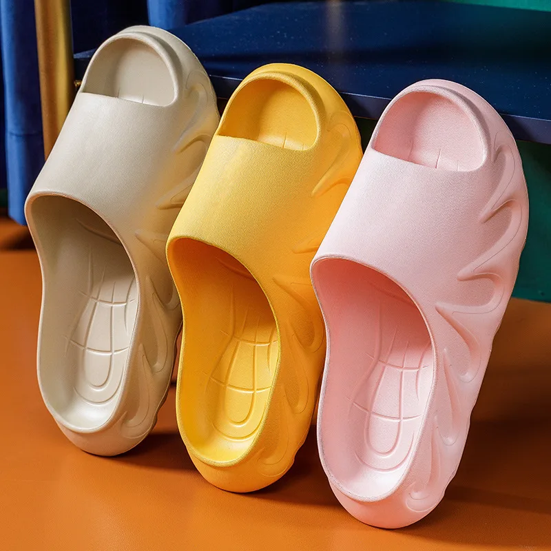 
Women Slippers Man Summer 4CM EVA Thicker Platform Comfortable Soft Bathroom Slipper Woman House Slippers 