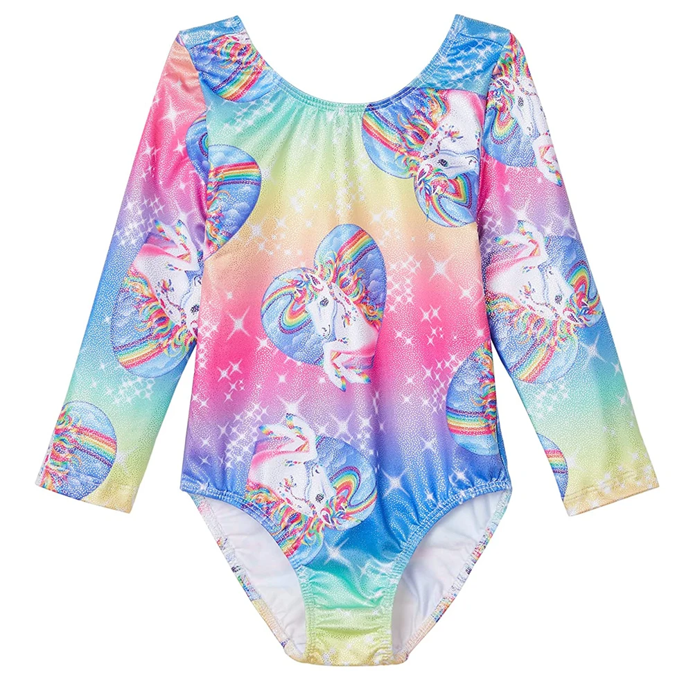 Трико для малышей, гимнастика, блестящие танцевальные трико для малышей, девочек, детей