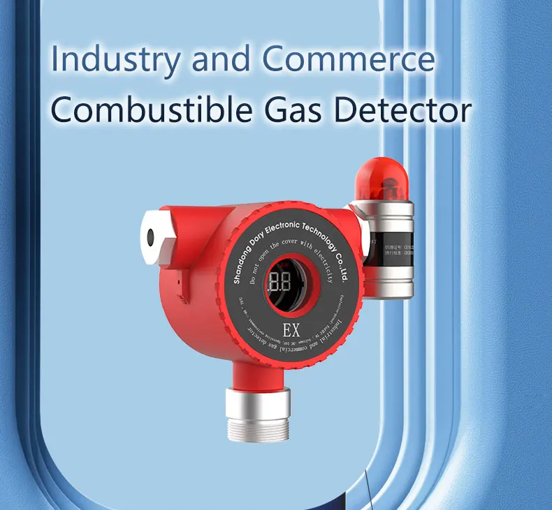 Hot Sale Industrial  Fixed Gas Detector Combustible Gas Detector With Three Output Signal