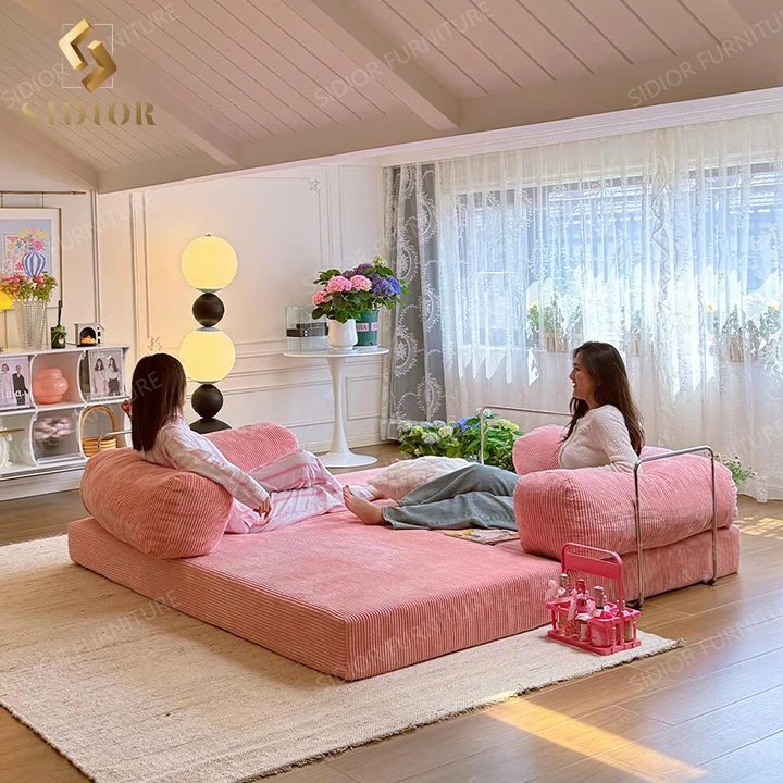 compressed 3 seater sofa sectional modular module reclining corner bed sofa moderne folding air sofa bed for living room