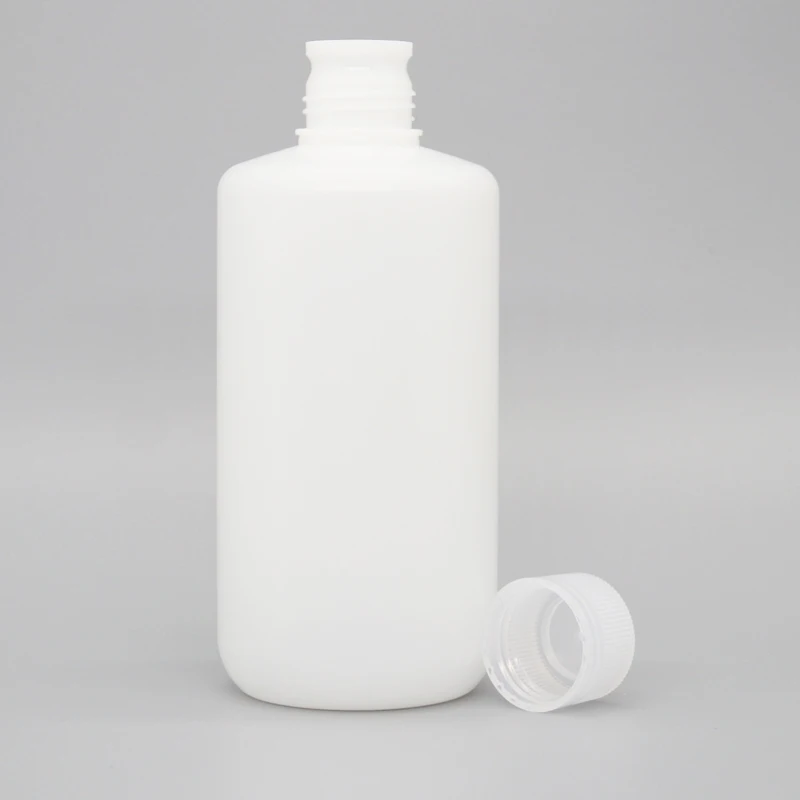 Intlkang Стерильная 1000 мл круглая бутылка полиэтиленовых гематологических реагентов, бутылка с узким горлышком hdpe 1 л