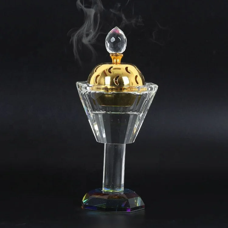 Cheap Crystal Glass Custom Saudi Arabia Incense Burner