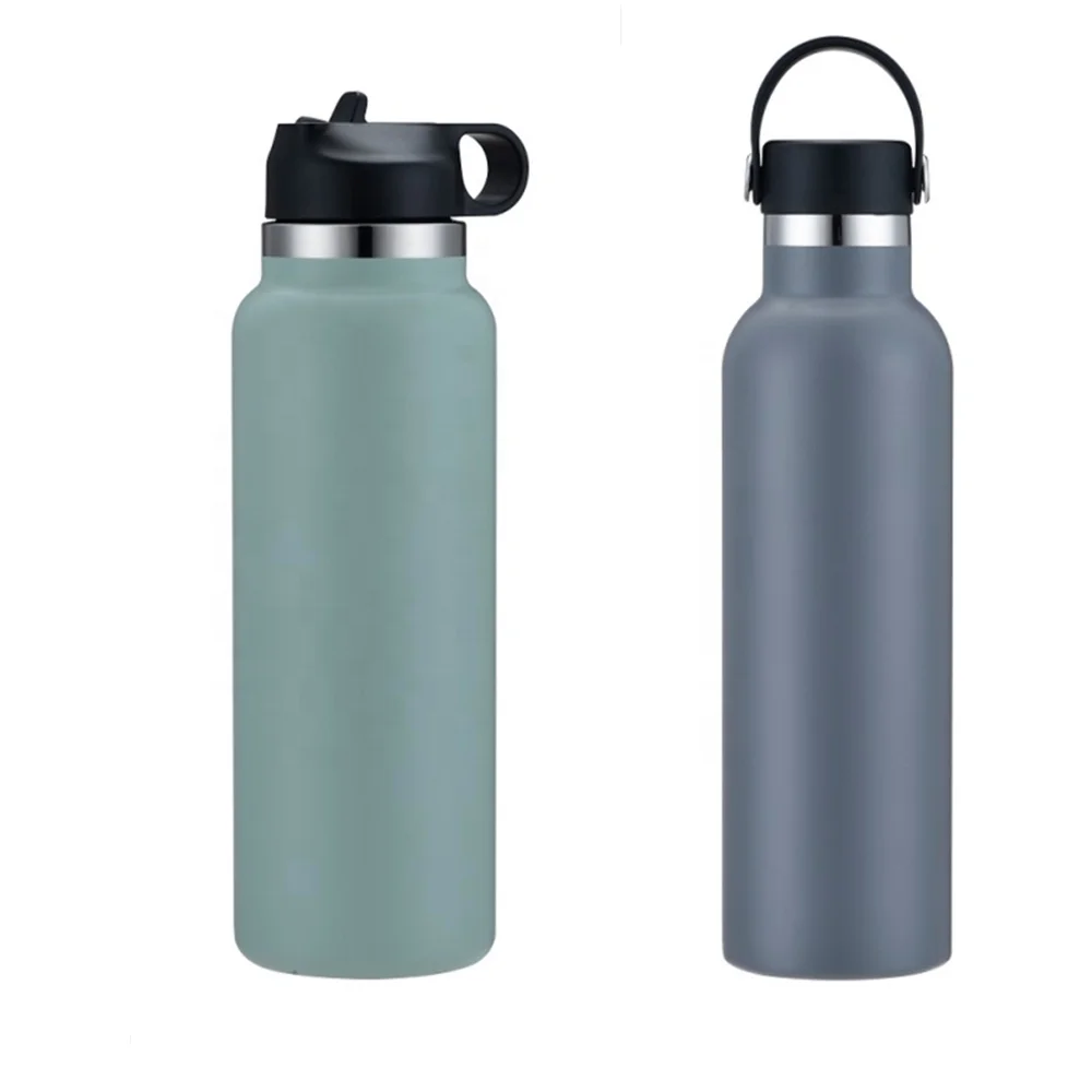 Custom Eco friendly drink water bottles sports double wall vacuum insulated thermal gym stainless steel flask