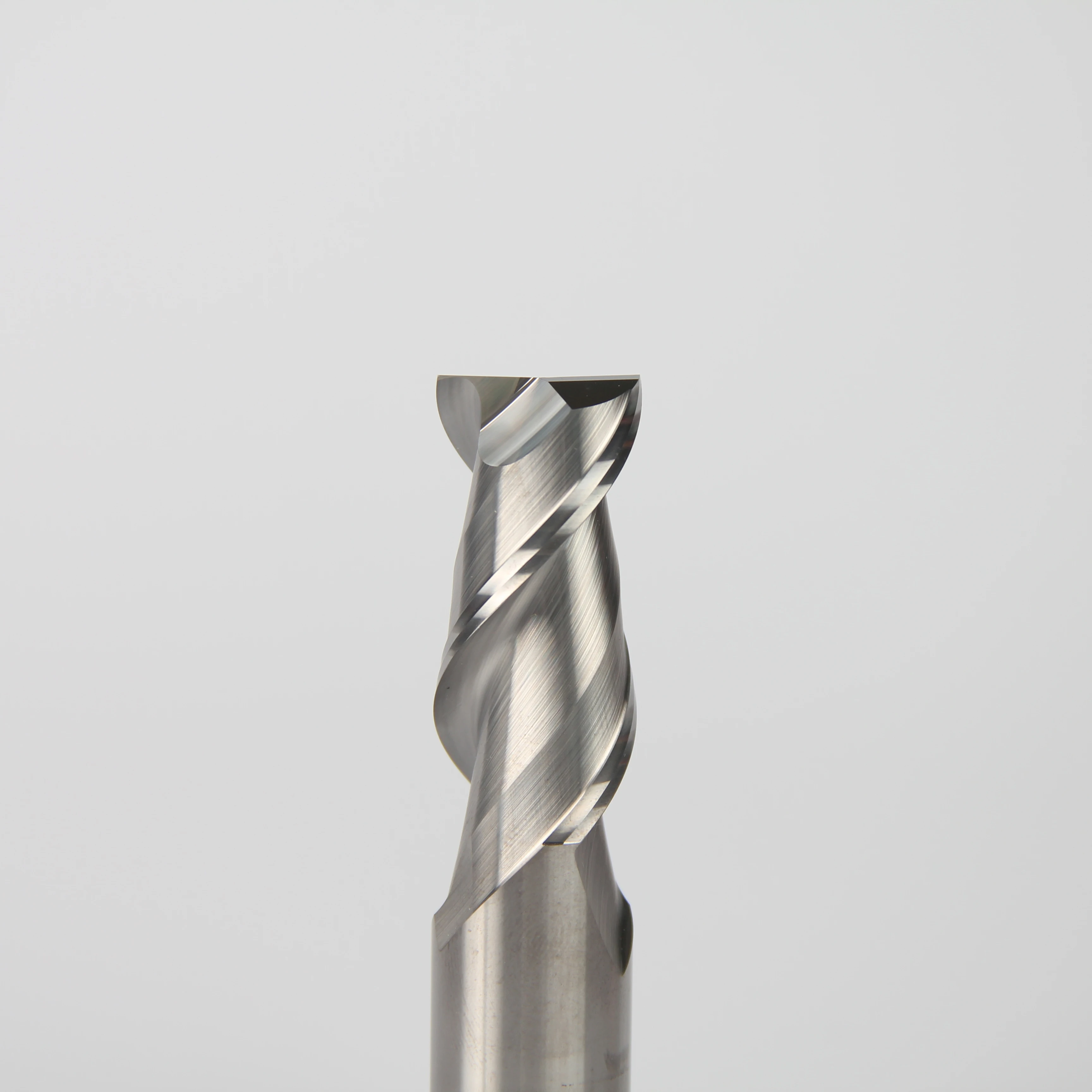 Competitive bulk saling carbide 2 flute 35 helix flat end mill hrc 55 for aluminium cnc tools oem odm uncoated bright