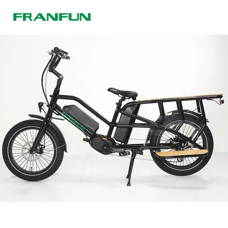 Luxury Mother-kids Fun Family Electric Bike Long Seat 140km Range Best Cargo Bicycle 2 Battery