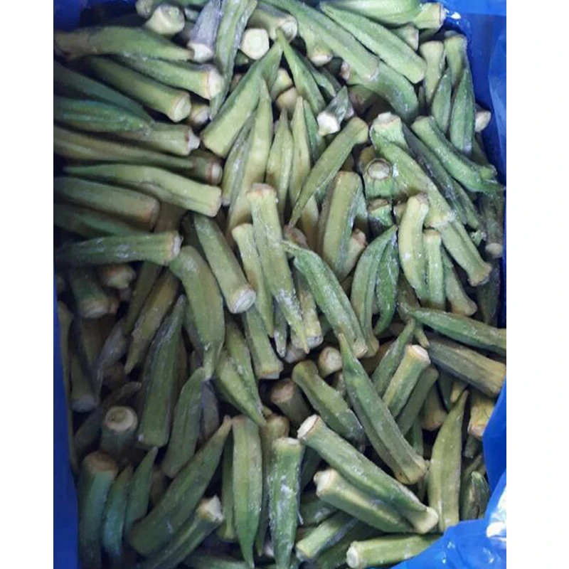 Премиум свежий Замороженный IQF Овощной замороженный Okra полностью зеленый
