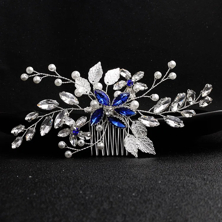 Гребень для волос ручной работы со стразами свадебные головные уборы аксессуары с кристаллами женские украшения