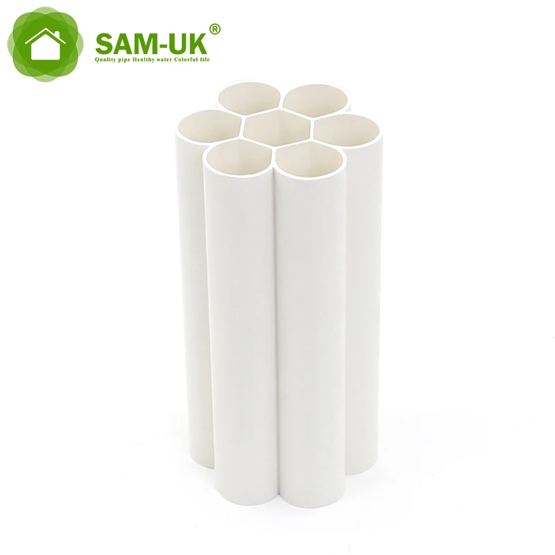 corrugated conduit underground pvc heat resistant pipe 3 inch of 25mm sizes electrical plumbing materials tubo pvc pipe 200mm