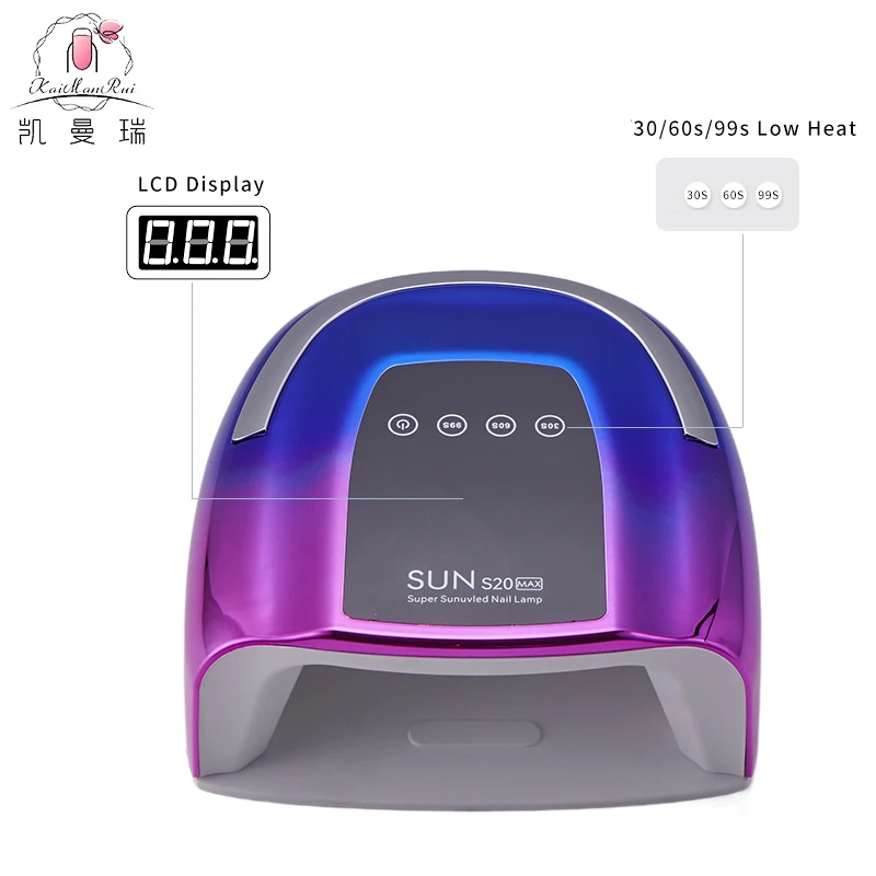 With Factory custom 48pcs LED Portable Nail Gel Dryer Battery Powered Cordless Rechargeable UV LED Nail Lamp for Nails