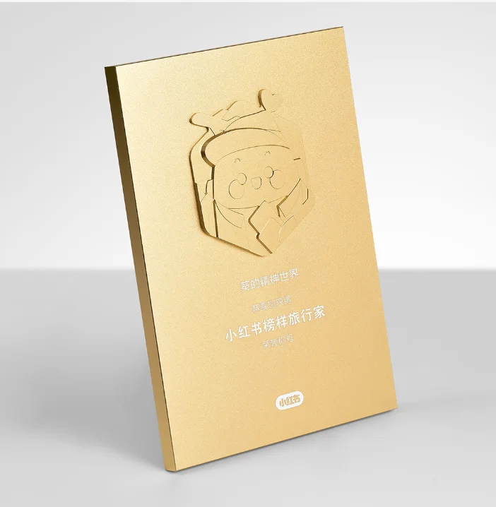 Креативная металлическая наградная табличка с индивидуальным логотипом 3D для корпоративных подарков прочная алюминиевая награда