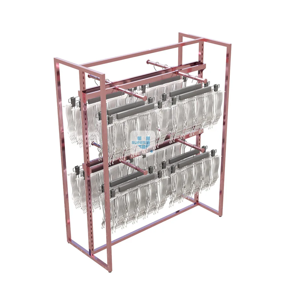 Custom Bottom Storage Hair Salon Wall Display Adjustable Glass Pink Stainless Steel Frame Shelf Mannequin Wig Display Shelf
