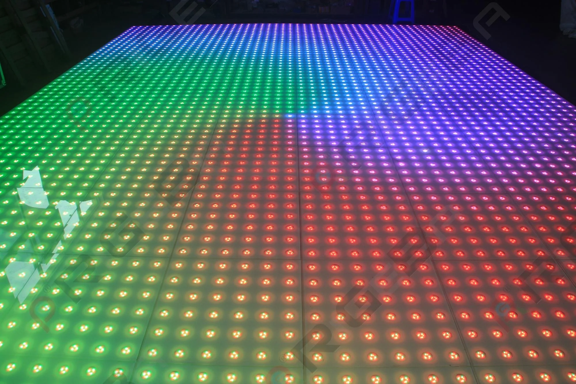 rigeba lighting party disco stage led round digital dance floor panels for party