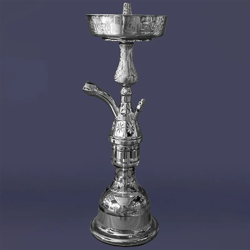 55 см золотой и Радужный цвет цинковый сплав Египетский кальян Sheesha причудливый стеклянный с подарочной коробкой