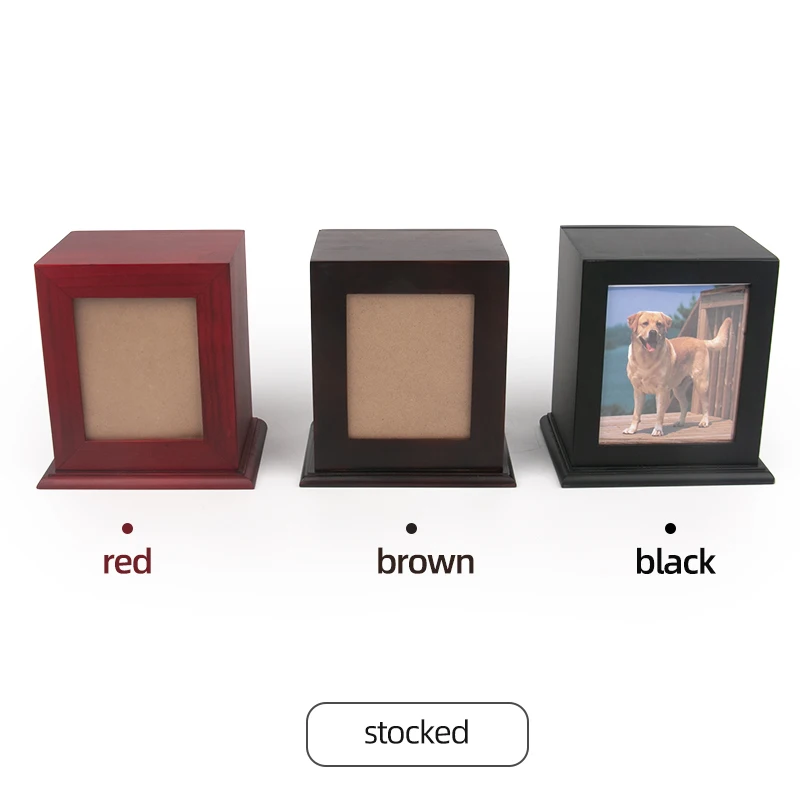 urna para mascota de madera cinerary casket pet urnas with photo frame wooden urn for pet ashes urn for cremation ashes