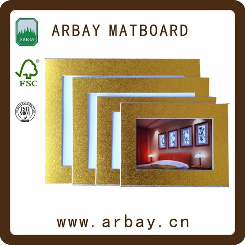 Double Silver Mat Board for Photo Frames Enhances the Visual Appeal of Your Artwork or Memories