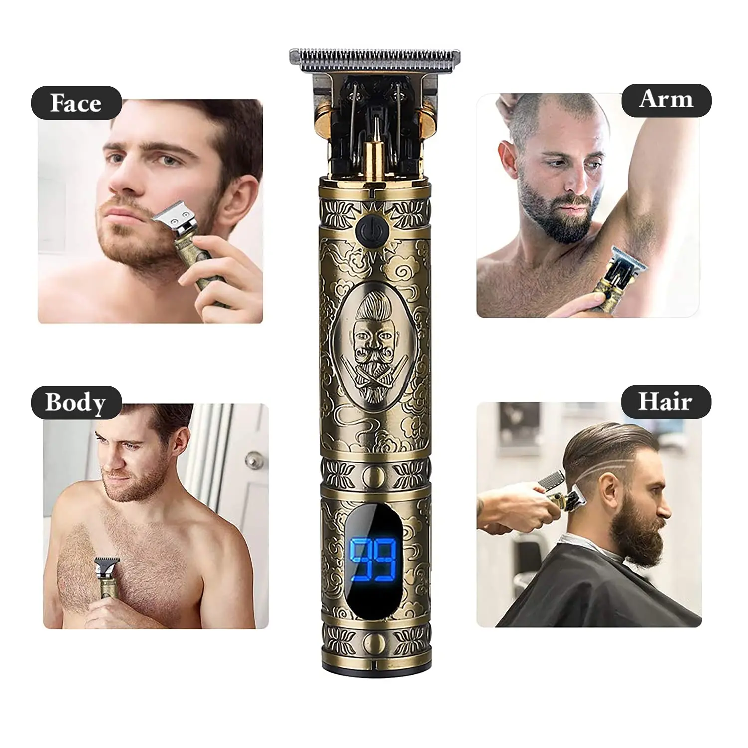 New Design Cordless Hair Trimmer Rechargeable Shaver Set  Men Hair Clipper Aparador De Cabelo