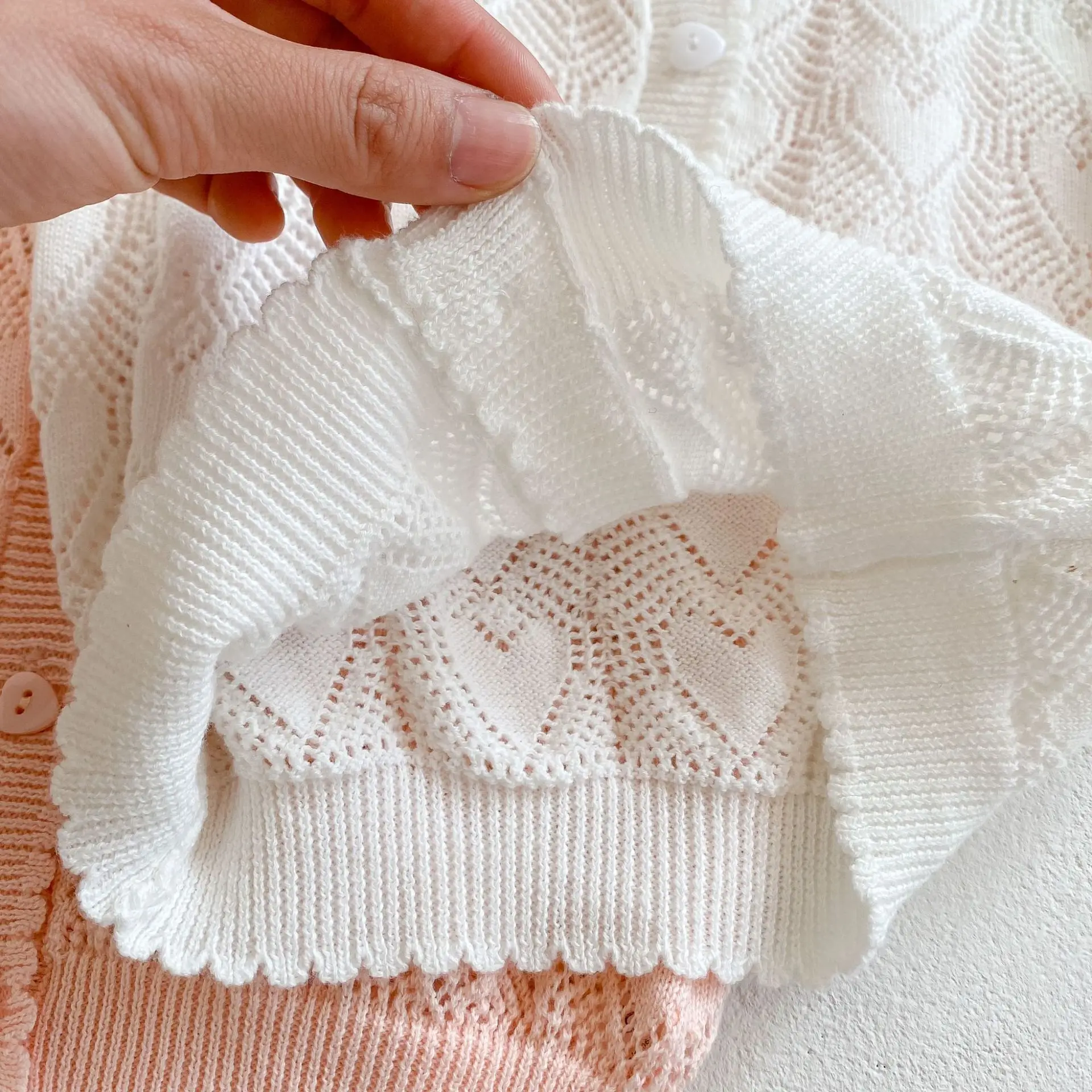 
Baby Girl Pullover Kids Clothes Sweater Knitted Tops Children Infant Toddler Hollow Out Sweaters 