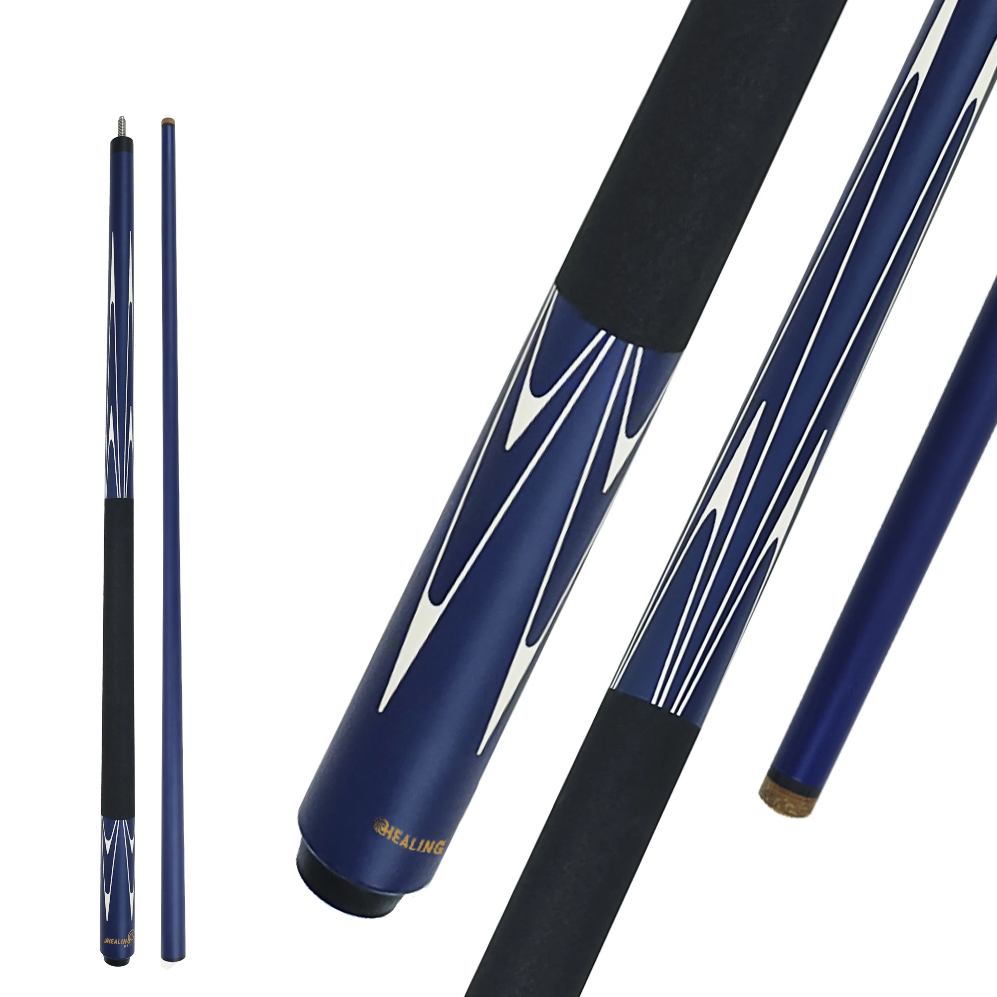 Wholesale Standard 12.9mm Head Billiards Cue 1/2 Nine Ball 147cm Fiberglass Pool Billiard Cue Stick