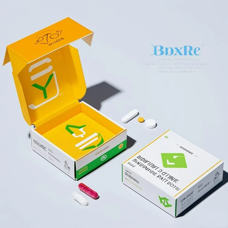 Custom Logo Corrugated Medicinal Pharmaceutical Pill Bottle Jar Shipping Mailer Packaging Box E-Commerce Folding Box Type
