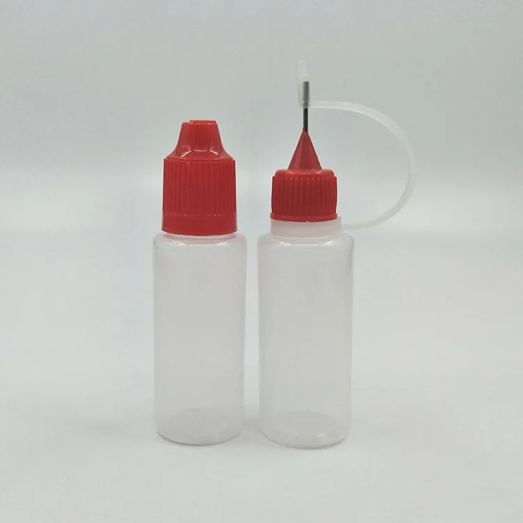 Needle Tip Squeeze Bottle Glue Applicator Bottle 5ml 10ml 15ml 20ml 30ml 50ml 100ml 120ml PE Clear Needle Tip Dropper Bottle