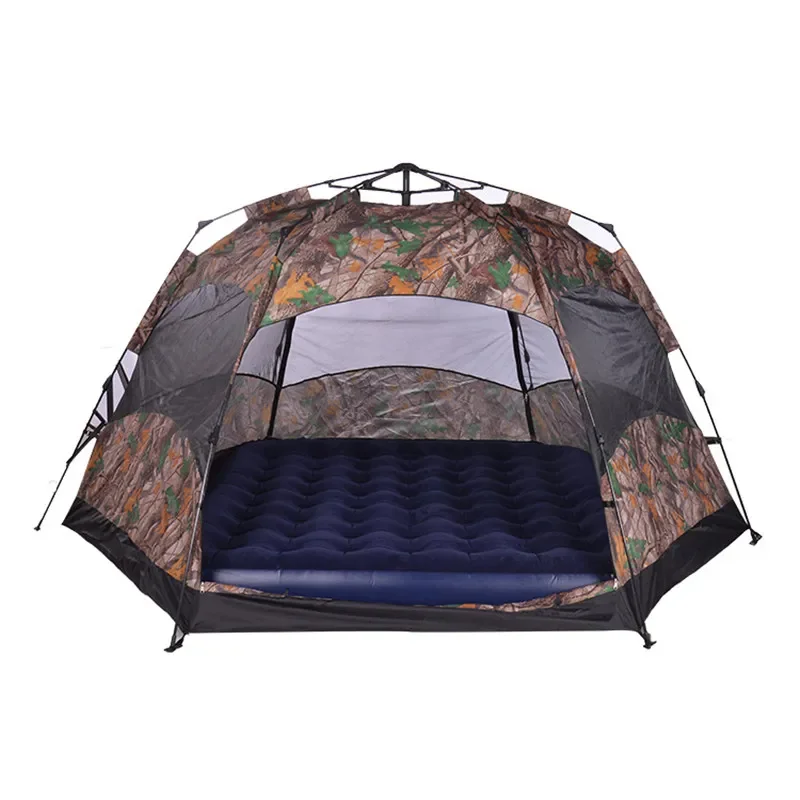 Lightweight Backpacking Outdoor Equipment Camouflage Camping Tent For Hiking Trip Upgraded Large Space