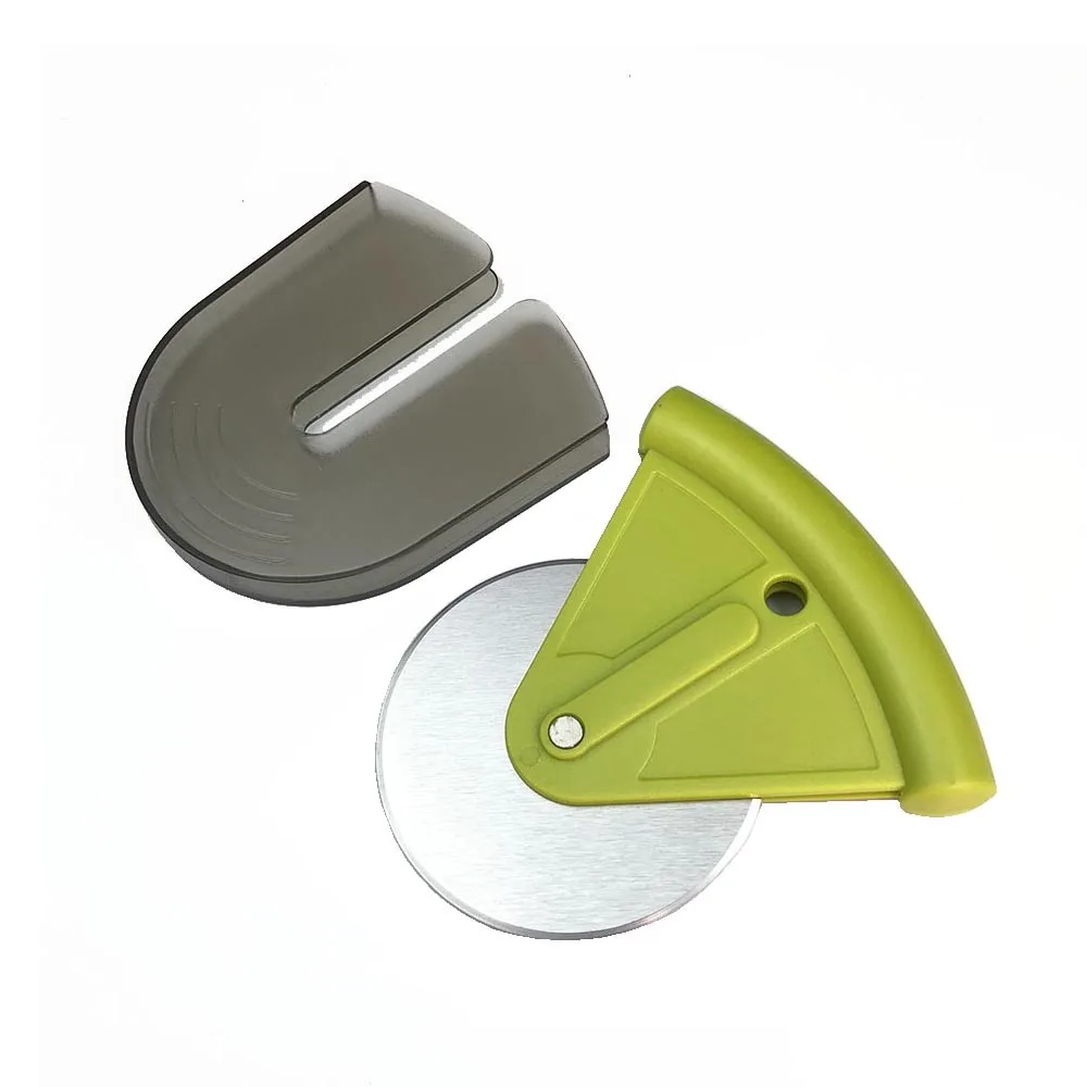 Pizza Peel and Cutter with Protective Cover Kitchen Tools Pizza Spatula Outdoor Picnic Camping