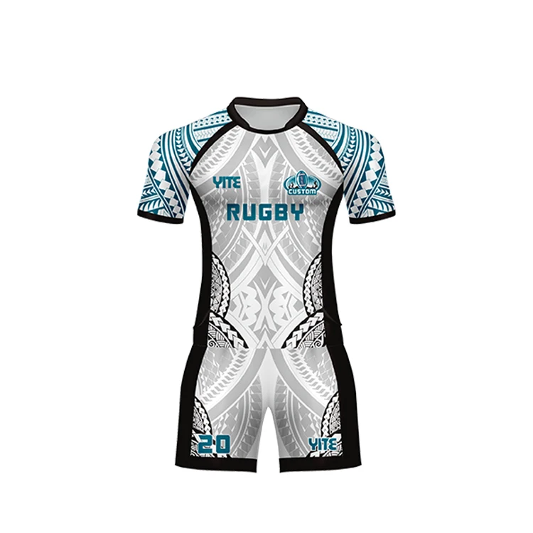 Wholesale Rugby Jersey Custom Rugby Jersey Sublimation Print Striped Rugby League Jersey shirt