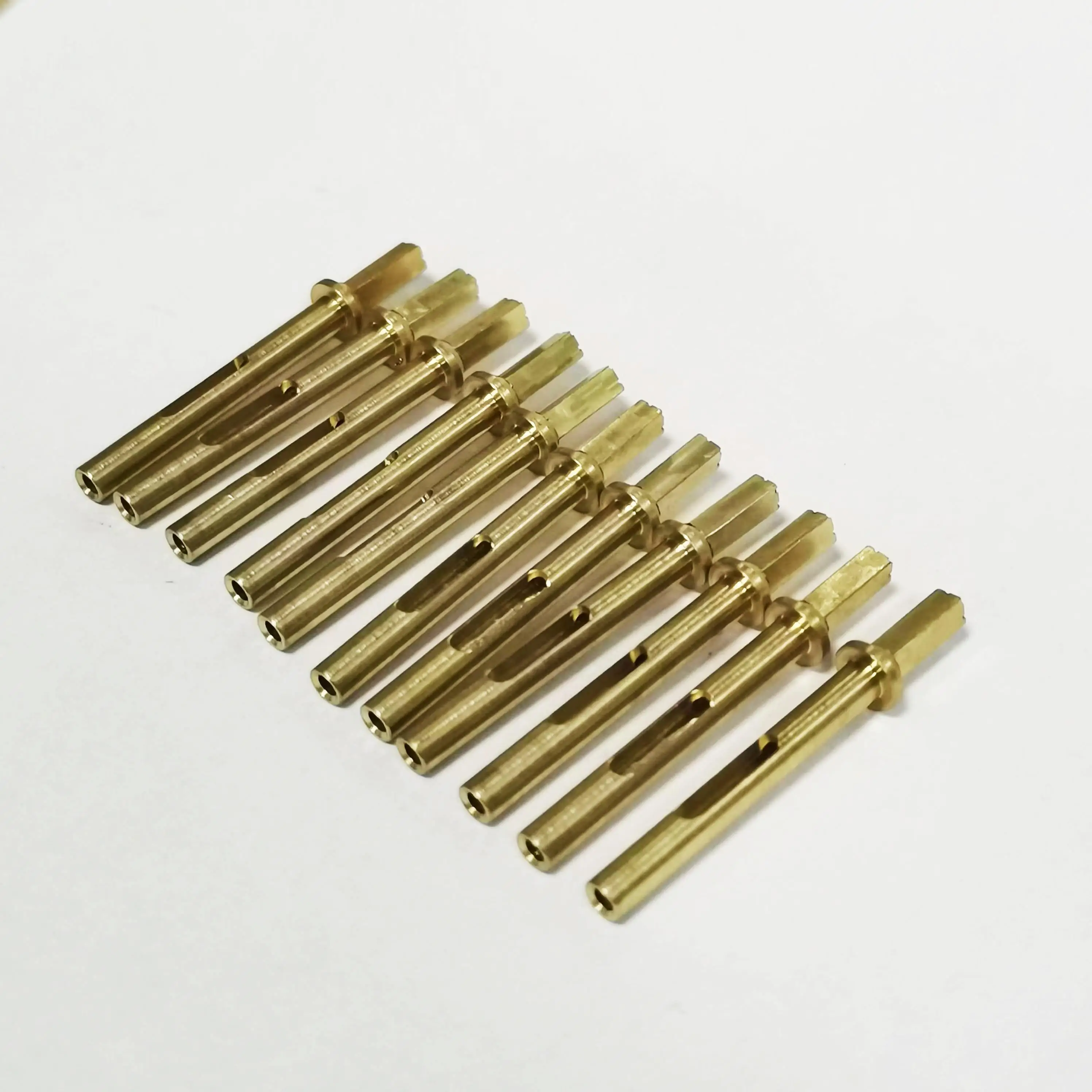 custom used for new energy vehicles dowel pins knurl solid knob copper brass plate small lathe turning machining shaft parts
