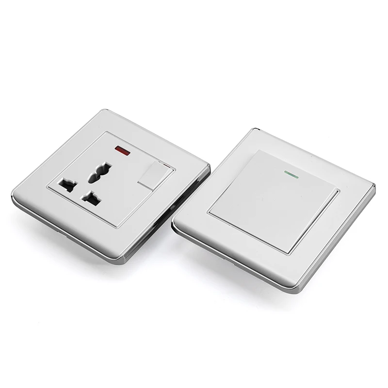 L3.4 factory price silver grey 1 2 3 4 gang wenzhou electric wall switch for home