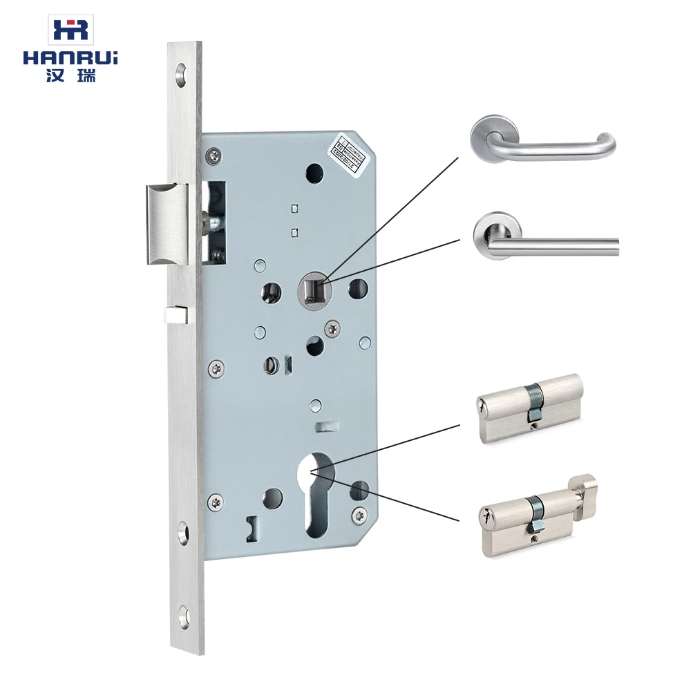 EN12209 Fire Resistance SS304 CLASSROOM MORTISE LOCK with high quality safety latch