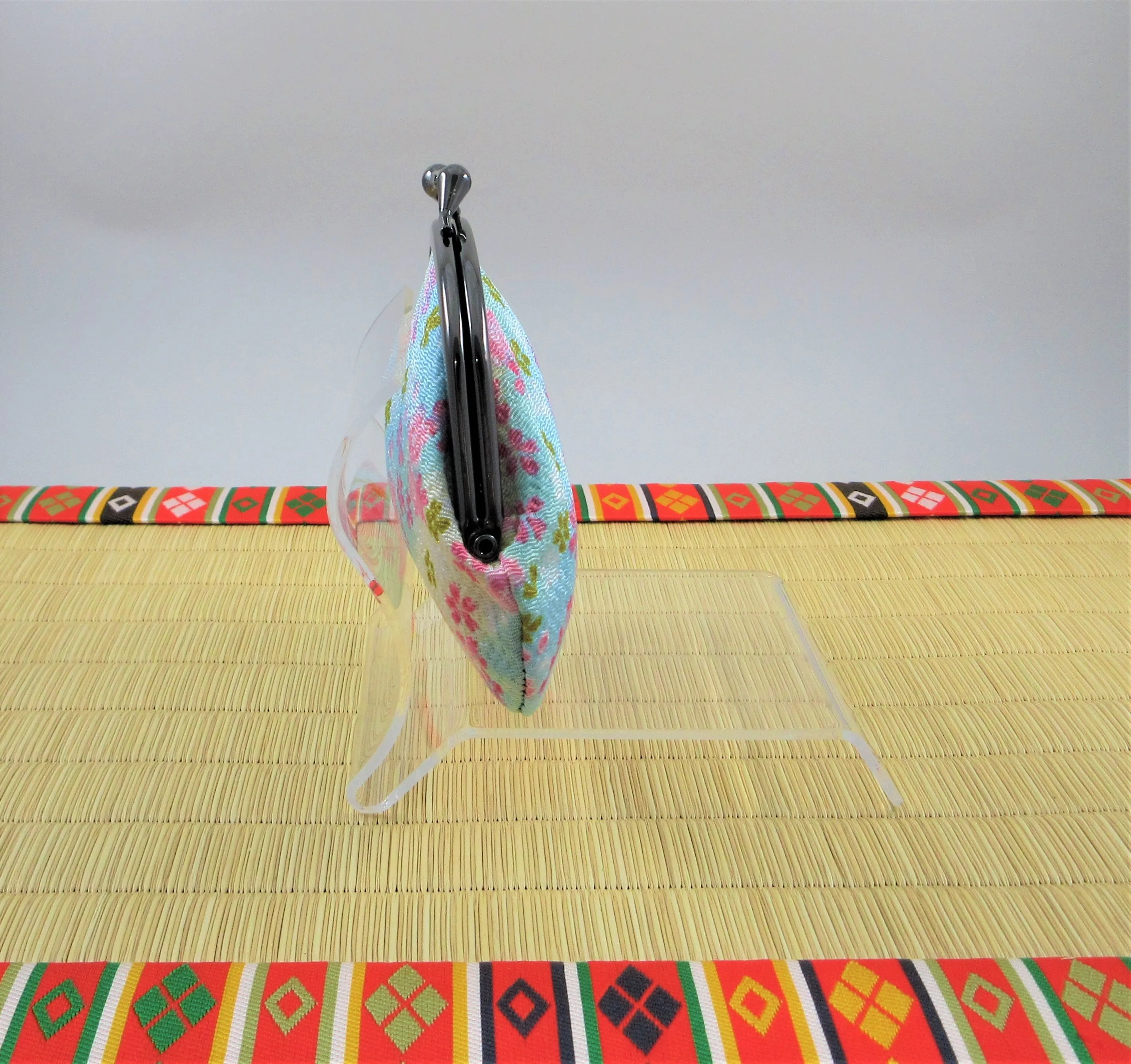 Japanese chirimen design coin purse clasp kimono luxury tradition men wallet 2021