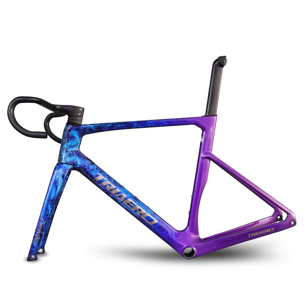 China TRIAERO Special Paint Hand-drawn Painting Decal Logo Carbon UCI Road Frame Disc Brake