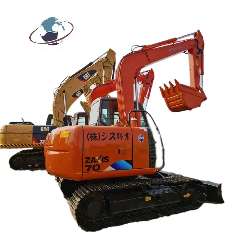 Japan mini гусеничный экскаватор Hitachi Zaxis 70 гидравлическая Лопата 7 тонн гусеничная PC70 ZX70 307D