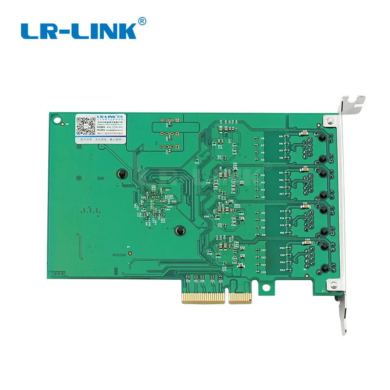 LRLINK PCIe x4 четырехпортовая медная гигабитная промышленная Автоматическая карта RJ45 TV Express NIC на основе Intel I210 широкий температурный ранг