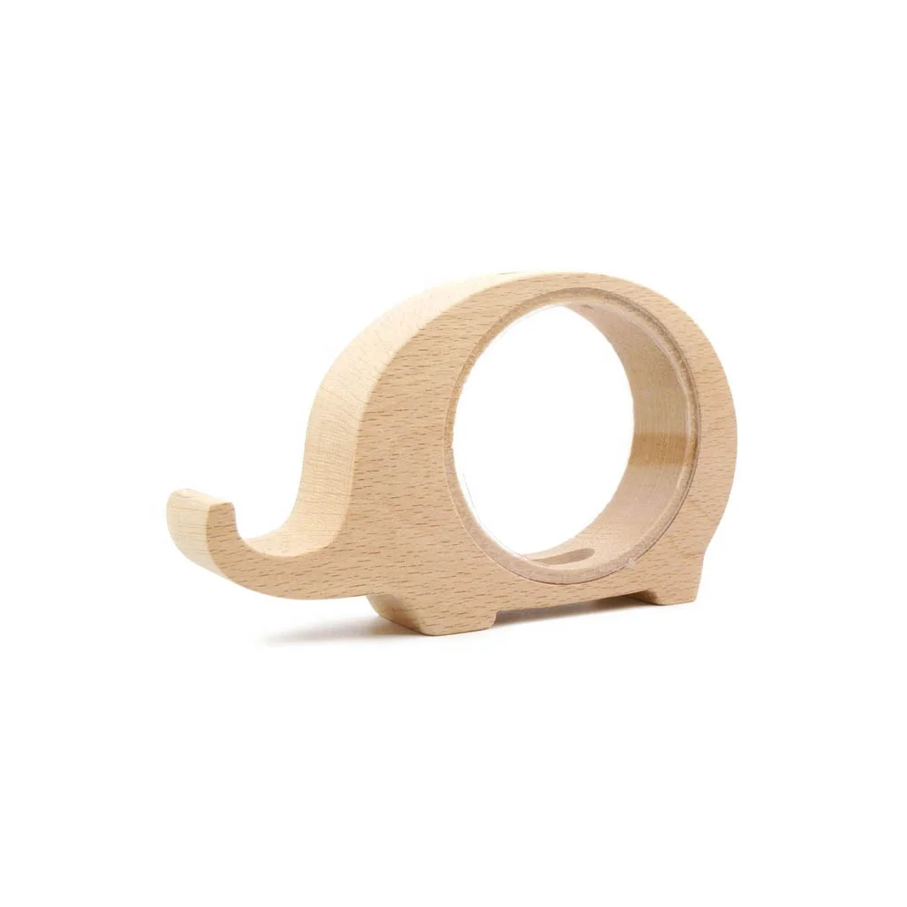 Wholesale Handmade Wood Cute Piggy Bank Coins Mobile Phone Holder Wooden Saving Money Box