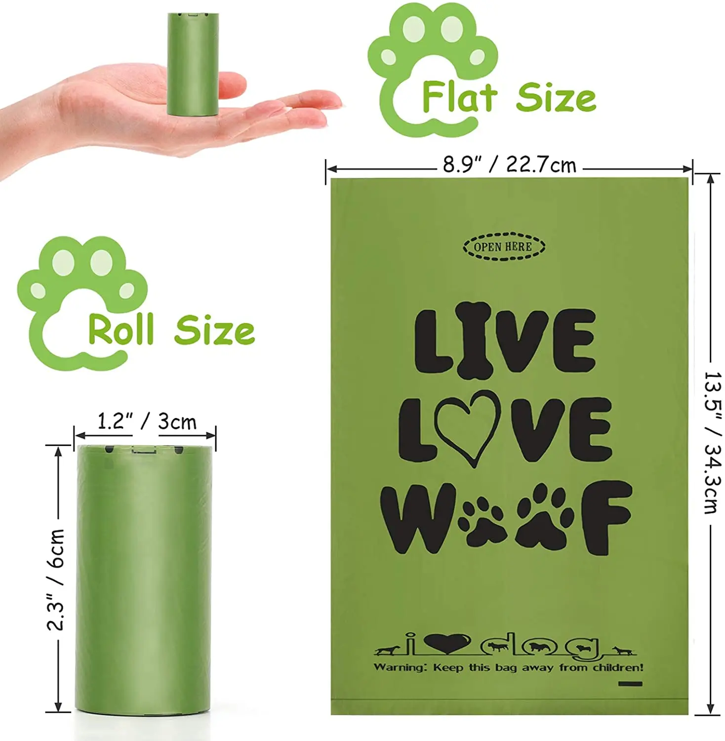 Экологичные биоразлагаемые ароматизированные пакеты для отходов собак в рулонах, биоразлагаемые пакеты для выгула